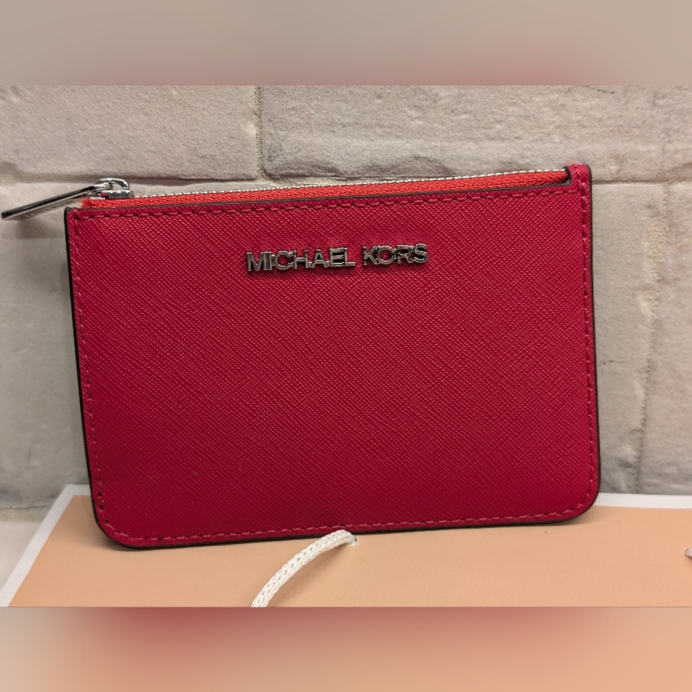 Michael Kors Card Holder - NWT - Dark Raspberry 5x3.5 Inch